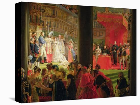 The Marriage of Marie-Caroline De Bourbon-Louis Nicolas Lemasle-Stretched Canvas