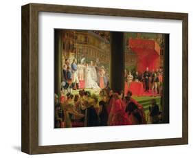 The Marriage of Marie-Caroline De Bourbon-Louis Nicolas Lemasle-Framed Giclee Print