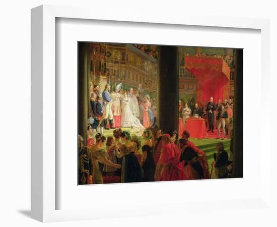 The Marriage of Marie-Caroline De Bourbon-Louis Nicolas Lemasle-Framed Giclee Print