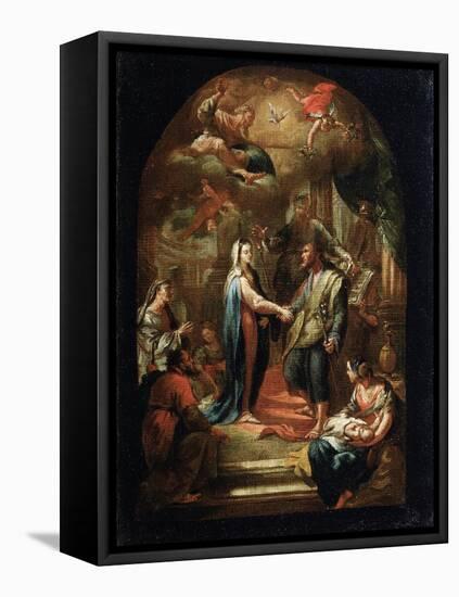 The Marriage of Mary and Joseph, 18th or Early 19th Century-Domenico Corvi-Framed Stretched Canvas