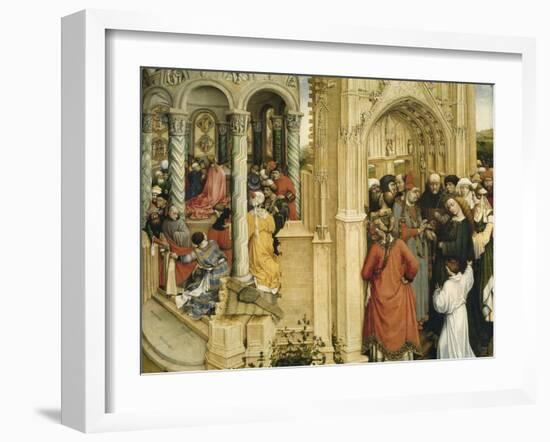 The Marriage of Mary and Joseph, C.1420-Robert Campin-Framed Giclee Print