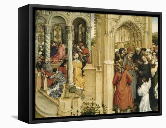 The Marriage of Mary and Joseph, C.1420-Robert Campin-Framed Stretched Canvas