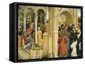 The Marriage of Mary and Joseph, C.1420-Robert Campin-Framed Stretched Canvas