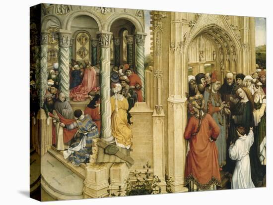 The Marriage of Mary and Joseph, C.1420-Robert Campin-Stretched Canvas