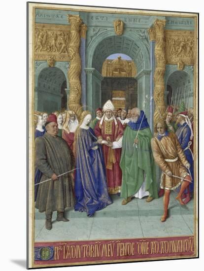 The Marriage of Mary and Joseph (Hours of Étienne Chevalie)-Jean Fouquet-Mounted Giclee Print