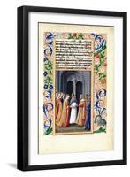 The Marriage of Michal to David, from the "Book of Hours of Louis D'Orleans", 1469-Jean Colombe-Framed Giclee Print