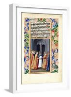 The Marriage of Michal to David, from the "Book of Hours of Louis D'Orleans", 1469-Jean Colombe-Framed Giclee Print