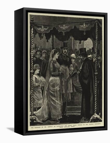 The Marriage of Mr Leopold De Rothschild and Mademoiselle Marie Perugia in the Central Synagogue-null-Framed Stretched Canvas