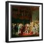 The Marriage of Napoleon I and Marie Louise Archduchess of Austria, 2nd April 1810, 1810-Georges Rouget-Framed Giclee Print