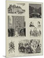 The Marriage of Prince Waldemar of Denmark and Princess Marie of Orleans at Eu, France-null-Mounted Giclee Print