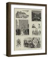 The Marriage of Prince Waldemar of Denmark and Princess Marie of Orleans at Eu, France-null-Framed Giclee Print