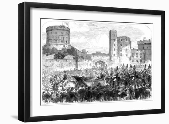 The Marriage of Princess Helena, Windsor Castle, 1866-null-Framed Giclee Print