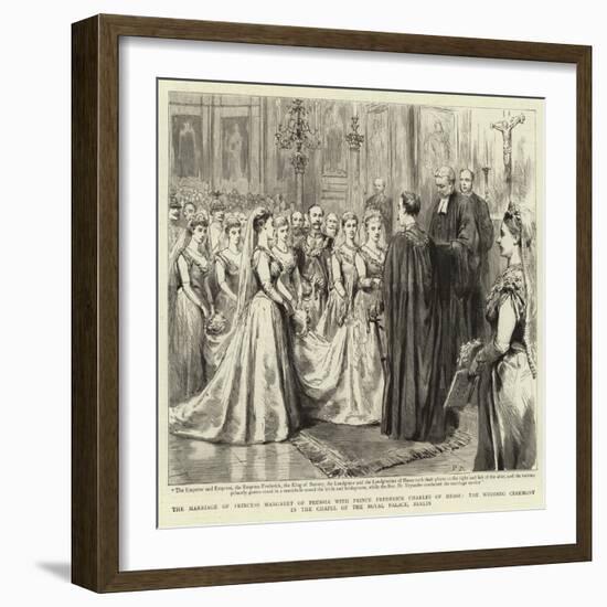 The Marriage of Princess Margaret of Prussia with Prince Frederick Charles of Hesse-null-Framed Giclee Print