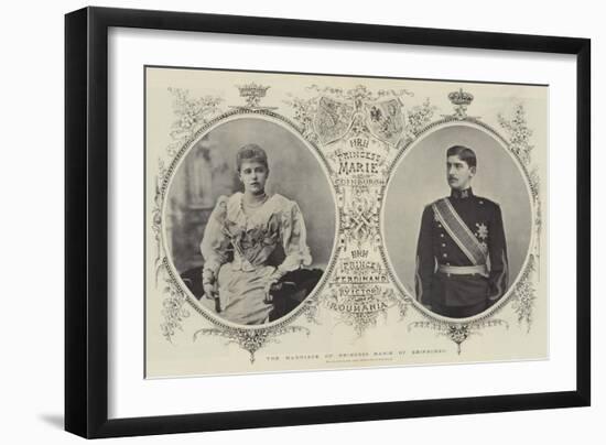 The Marriage of Princess Marie of Edinburgh-null-Framed Giclee Print