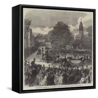 The Marriage of Princess Mary of Cambridge and Prince Teck, Arrival of the Queen at Kew-null-Framed Stretched Canvas