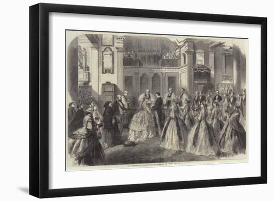 The Marriage of Princess Mary of Cambridge and Prince Teck in Kew Church-null-Framed Giclee Print