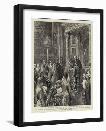 The Marriage of Princess Victoria-null-Framed Giclee Print