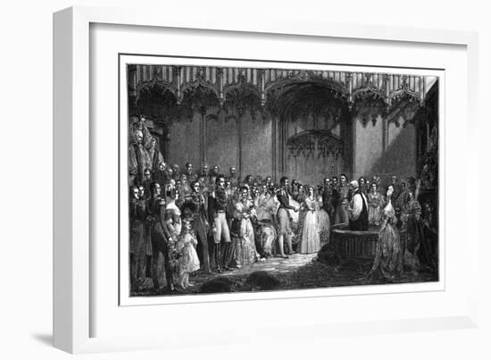 The Marriage of Queen Victoria and Prince Albert, 1840-George Hayter-Framed Giclee Print