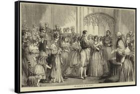 The Marriage of Queen Victoria and Prince Albert of Saxe-Coburg and Gotha-null-Framed Stretched Canvas