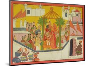 The Marriage of Rama and His Brothers from the "Sangri Ramayana"-null-Mounted Giclee Print