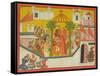 The Marriage of Rama and His Brothers from the "Sangri Ramayana"-null-Framed Stretched Canvas