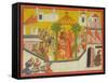 The Marriage of Rama and His Brothers from the "Sangri Ramayana"-null-Framed Stretched Canvas