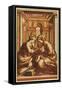 The Marriage of St. Catherine-Correggio-Framed Stretched Canvas