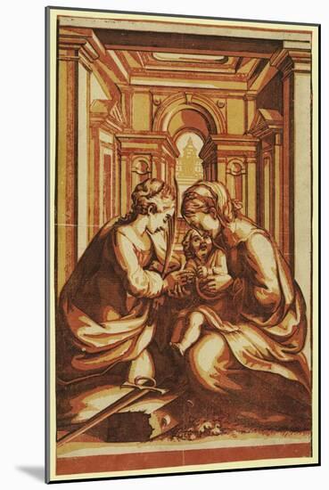 The Marriage of St. Catherine-Correggio-Mounted Giclee Print