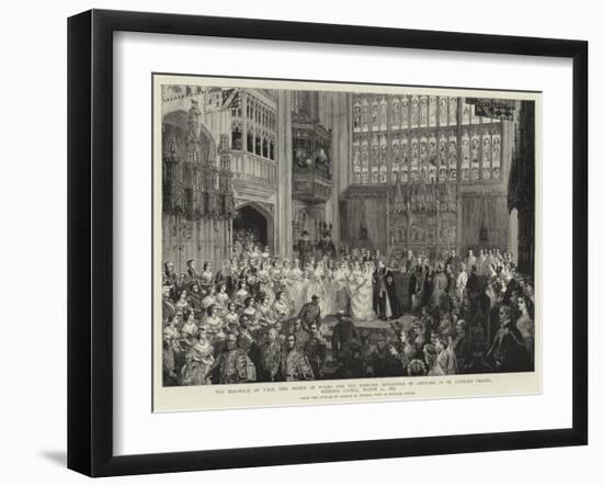 The Marriage of T R H the Prince of Wales and the Princess Alexandra of Denmark in St George's Chap-George Housman Thomas-Framed Giclee Print