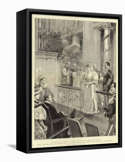 The Marriage of the Duc D'Aosta and Princess Helene of Orleans-William Small-Framed Stretched Canvas
