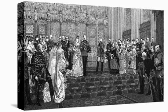 The Marriage of the Duke and Duchess of Albany, 27 April 1882-James Dromgole Linton-Stretched Canvas