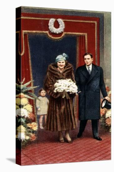 The Marriage of the Duke and Duchess of Kent, November 1934-null-Stretched Canvas