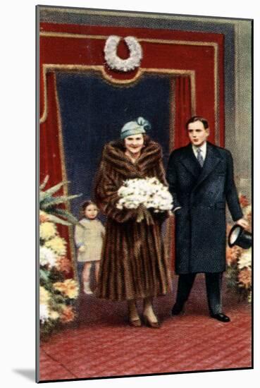 The Marriage of the Duke and Duchess of Kent, November 1934-null-Mounted Giclee Print