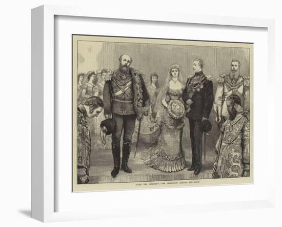 The Marriage of the Duke of Connaught, after the Ceremony, the Procession Leaving the Altar-null-Framed Giclee Print