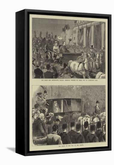 The Marriage of the Duke of Connaught-John Charles Dollman-Framed Stretched Canvas