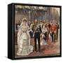The Marriage of the Duke of Cornwall and York to Princess Mary-Henry Payne-Framed Stretched Canvas