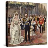 The Marriage of the Duke of Cornwall and York to Princess Mary-Henry Payne-Stretched Canvas