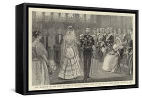 The Marriage of the Duke of York to Princess Victoria Mary of Teck in St James's Chapel on 6 July 1-null-Framed Stretched Canvas