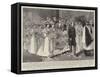 The Marriage of the Honourable W F D Smith, Mp and Lady Esther Gore, at St Clement Danes, Strand-null-Framed Stretched Canvas