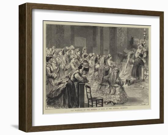 The Marriage of the Marquis of Bute at the Oratory, Brompton-Godefroy Durand-Framed Giclee Print