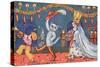 The Marriage of the Marquis of Carabas and the Princess, Illustration from 'Puss in Boots', C.1949-null-Stretched Canvas