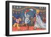 The Marriage of the Marquis of Carabas and the Princess, Illustration from 'Puss in Boots', C.1949-null-Framed Giclee Print