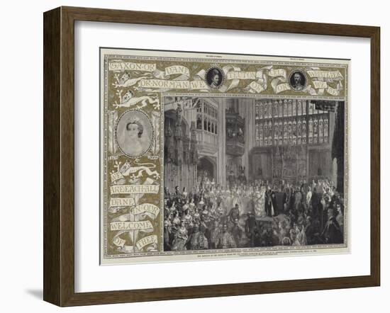 The Marriage of the Prince of Wales and the Princess Alexandra of Denmark in St George's Chapel-George Housman Thomas-Framed Giclee Print