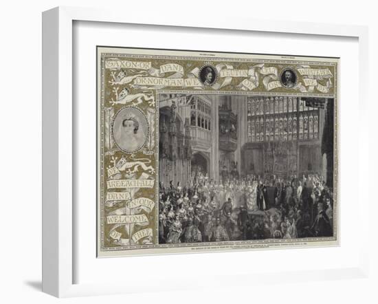 The Marriage of the Prince of Wales and the Princess Alexandra of Denmark in St George's Chapel-George Housman Thomas-Framed Giclee Print