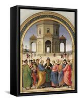 The Marriage of the Virgin, 1500-04-Pietro Perugino-Framed Stretched Canvas