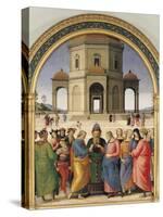 The Marriage of the Virgin, 1500-04-Pietro Perugino-Stretched Canvas