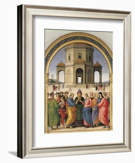 The Marriage of the Virgin, 1500-04-Pietro Perugino-Framed Giclee Print