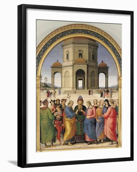 The Marriage of the Virgin, 1500-04-Pietro Perugino-Framed Giclee Print