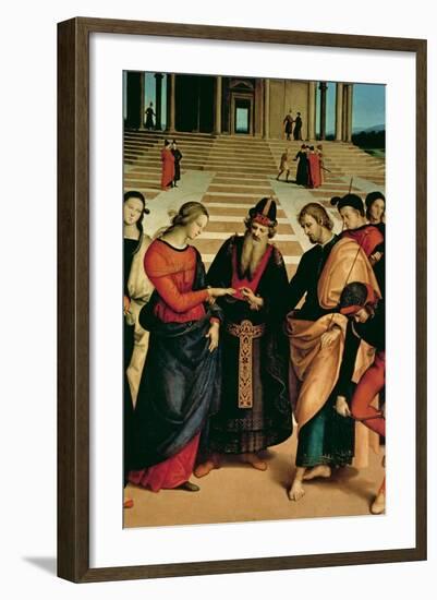 The Marriage of the Virgin, 1504-Raphael-Framed Giclee Print