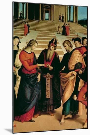 The Marriage of the Virgin, 1504-Raphael-Mounted Giclee Print